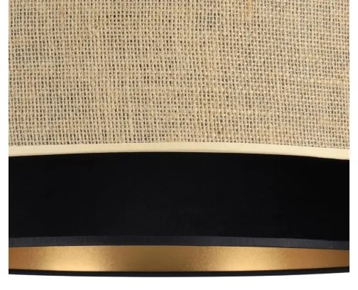 Mennyezeti lámpa SARTA 1xE27/60W/230V Ø 45 cm fekete/juta