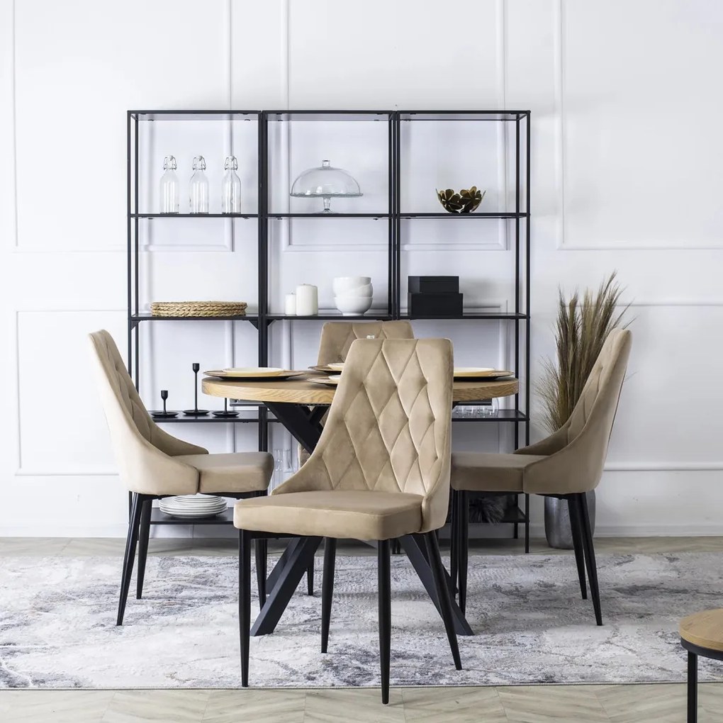 CORK szék, bézs, velúr