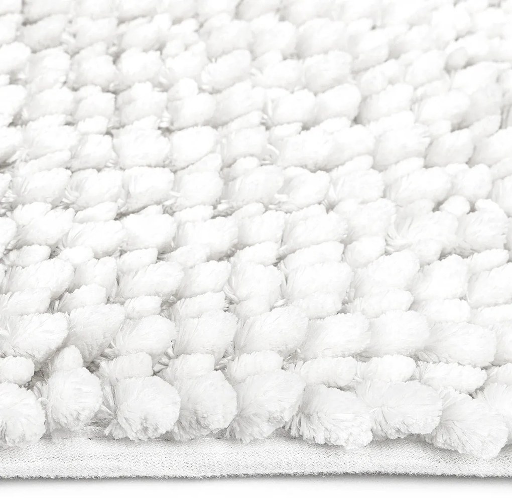 Ella micro fürdőszobaszőnyeg, fehér, 50 x 80 cm, 50 x 80 cm