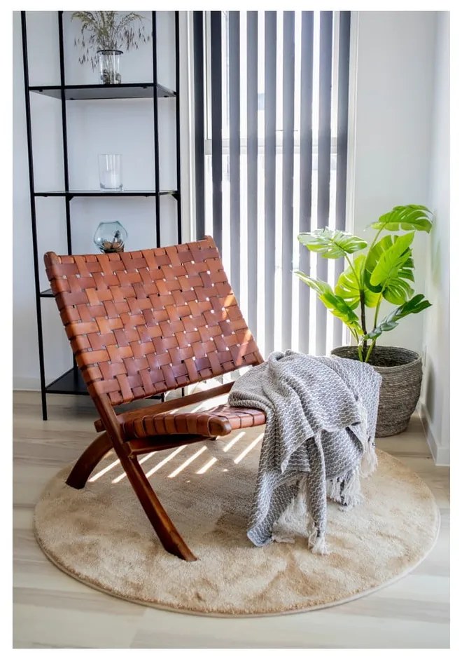 Montana összecsukható szék teakfából és bőrből - House Nordic