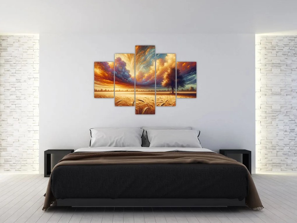 Kép – Fa a mezőn (150x105 cm)