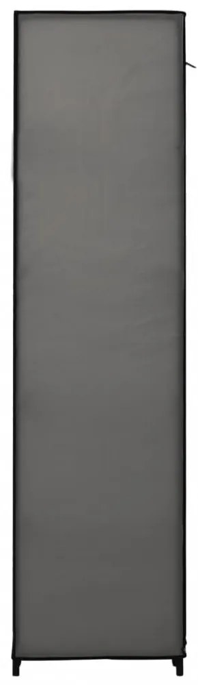 2 db szürke összecsukható szövet ruhásszekrény 110x45x175 cm