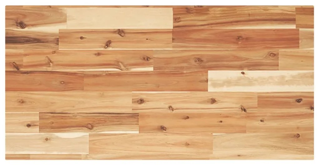 2 db olajbevonatú tömör akácfa függőpolc 100 x 40 x 2 cm