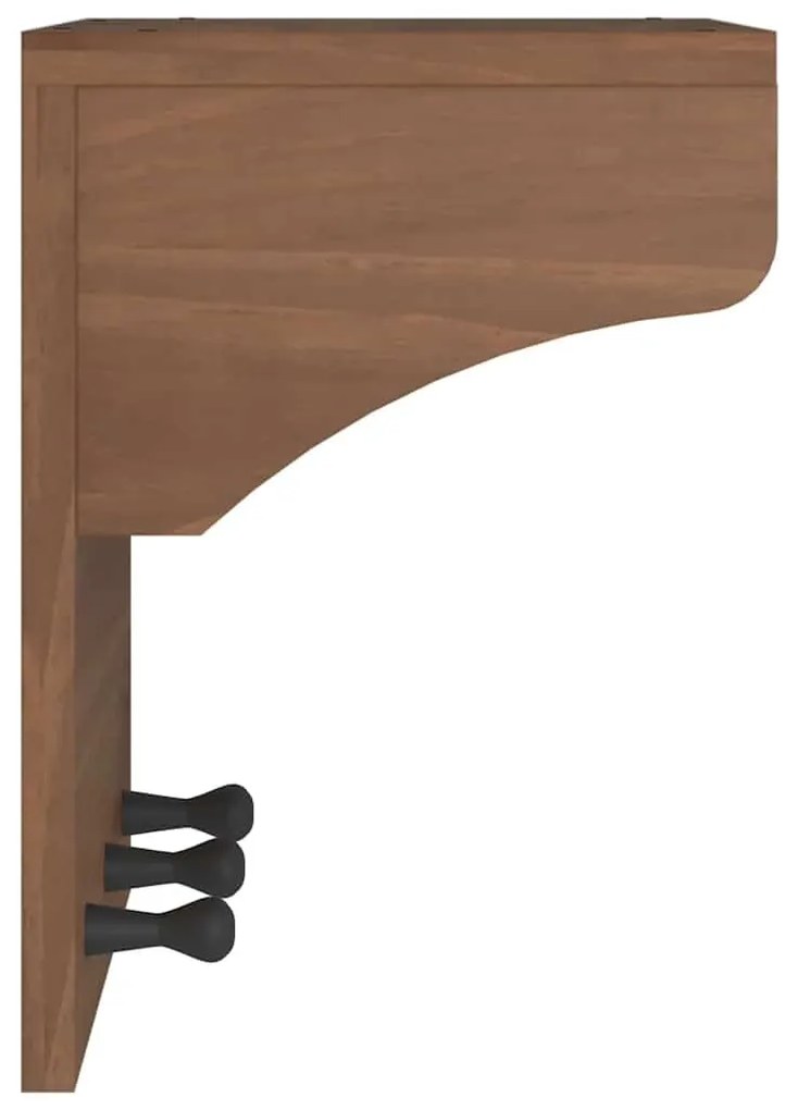 SANDNES tömör fenyőfa falra szerelt kabátállvány 43x30x42 cm