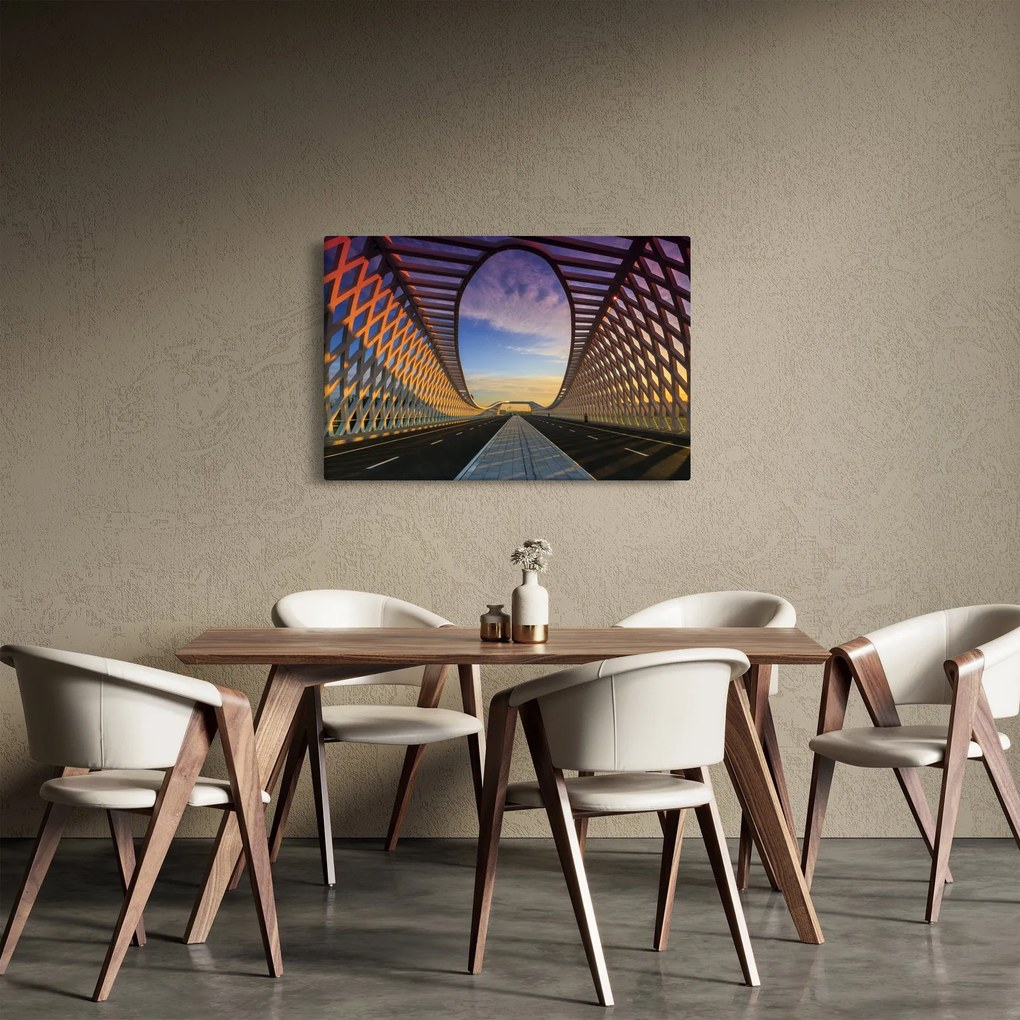 A modern hídépítészet képe (90x60 cm)
