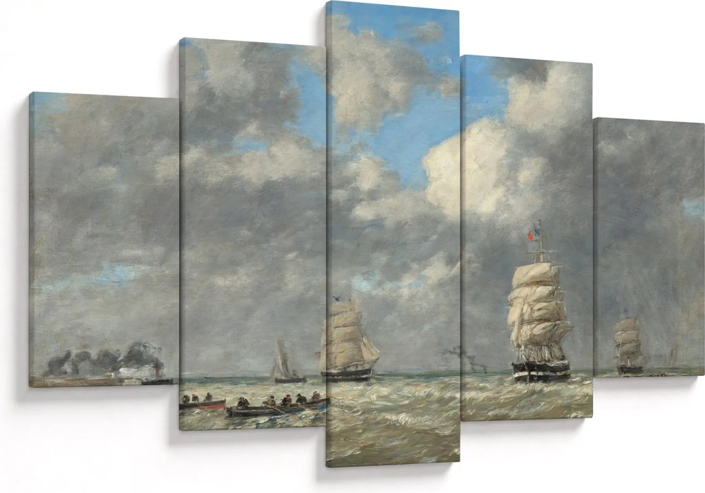 Kép - Eugène Boudin, Le Havre, reprodukciók (150x105 cm)