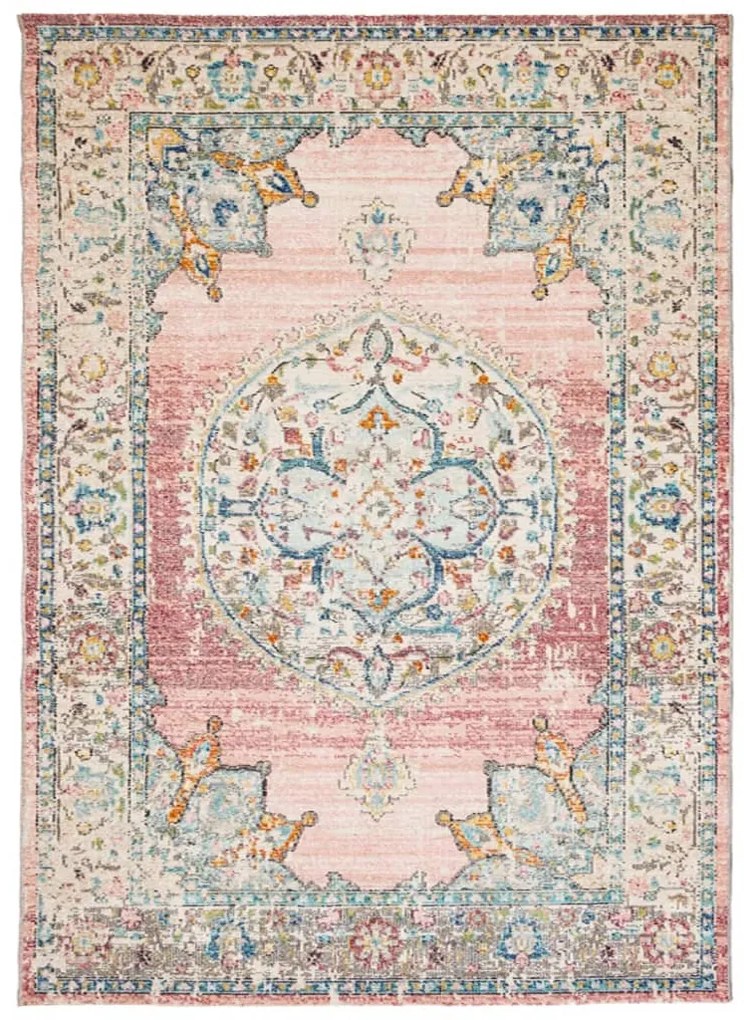 ARBIZU többszínű vintage stílusú bel-/kültéri szőnyeg 200x280cm