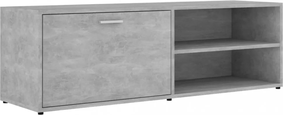 betonszürke szerelt fa TV-szekrény 120 x 34 x 37 cm