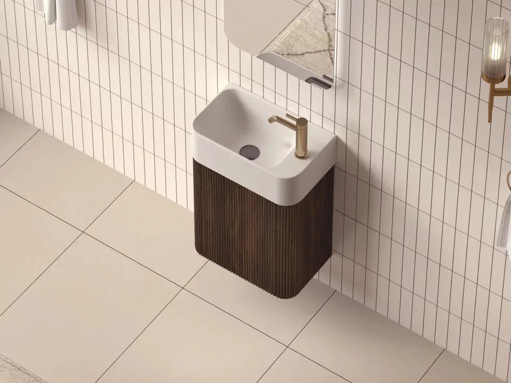 AREZZO design SORELLA 45 cm-es alsószekrény 1 ajtó, dió