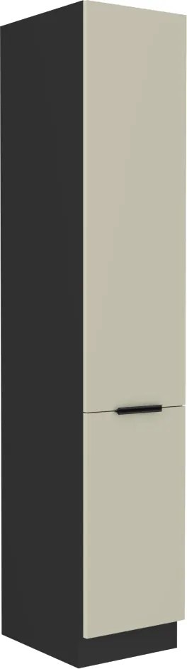 Magas szekrény, kasmír/fekete, ARAKA 40 DK-210 2F