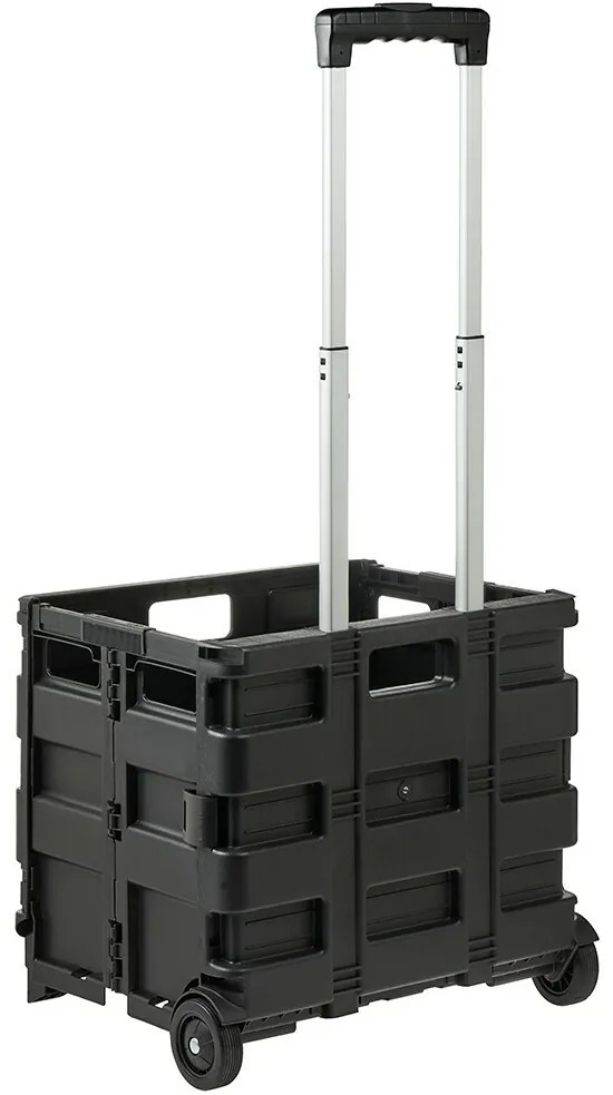 Keeeper Összecsukható bevásárlókocsi Olli 45 l Black, 45 l