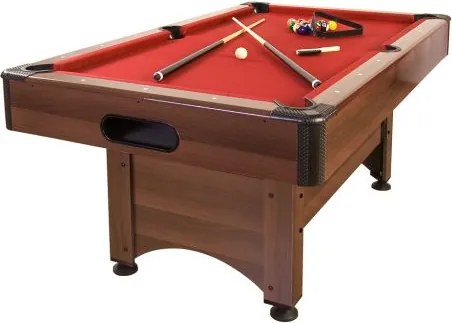 GamesPlanet® Biliárdasztal TRENDLINE Piros 6ft 184 x 108 cm