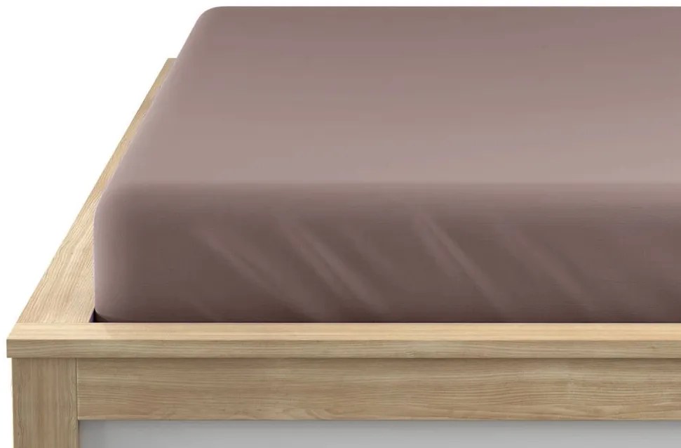 Jersey lepedő barna 90 x 200 cm