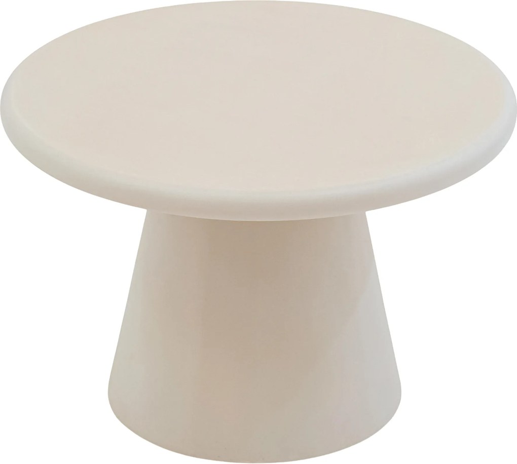 Clav kerek dohányzóasztal 60 cm - bézs
