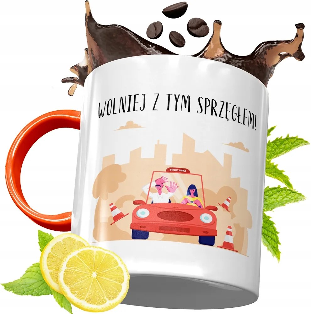 Narancssárga Bögre Oktatónak Ajándék fényképes nyomtatással