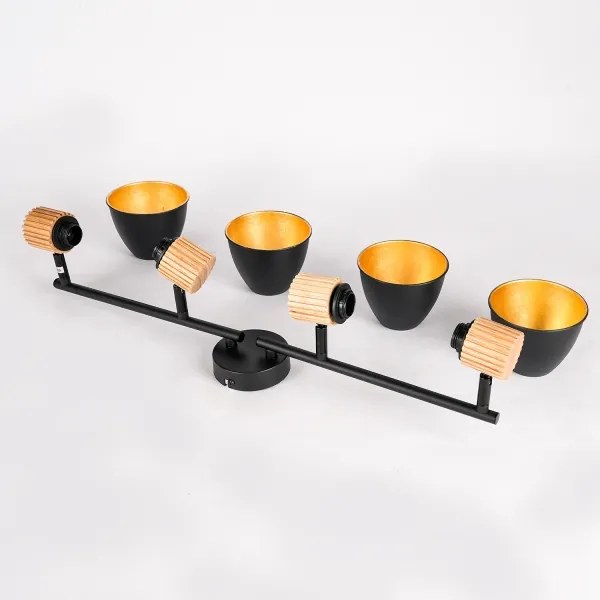 Brilagi - Spotlámpa ODENSE 4xE14/10W/230V kaucsukfa/fekete