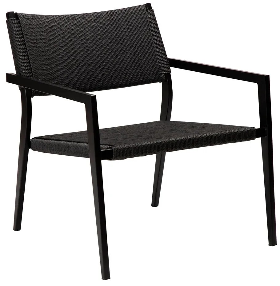 Fekete fotel nádfonattal Loop – DAN-FORM Denmark