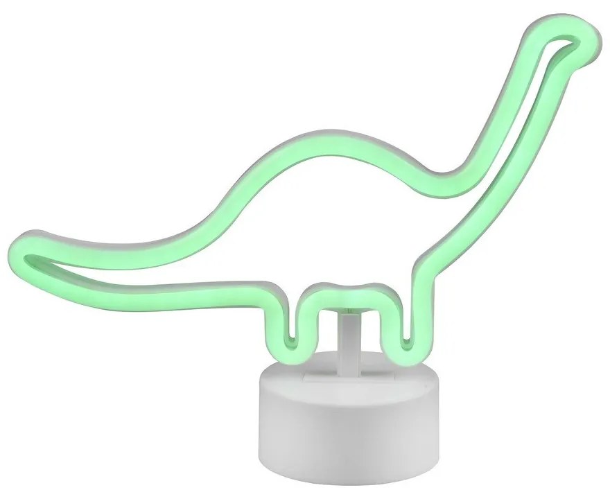 Fehér LED asztali lámpa (magasság 20 cm) Bronto – Reality