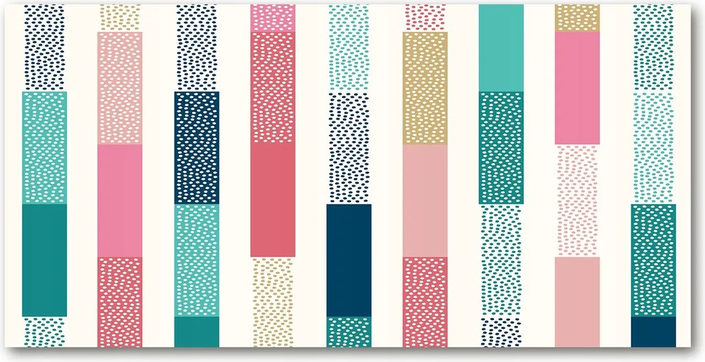 Fotó-kép edzett üveg Színes csíkok 140x70