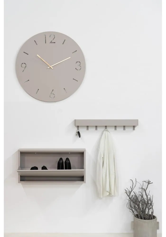 Szürke-bézs fém fali fogas polccal Dax Play – Spinder Design