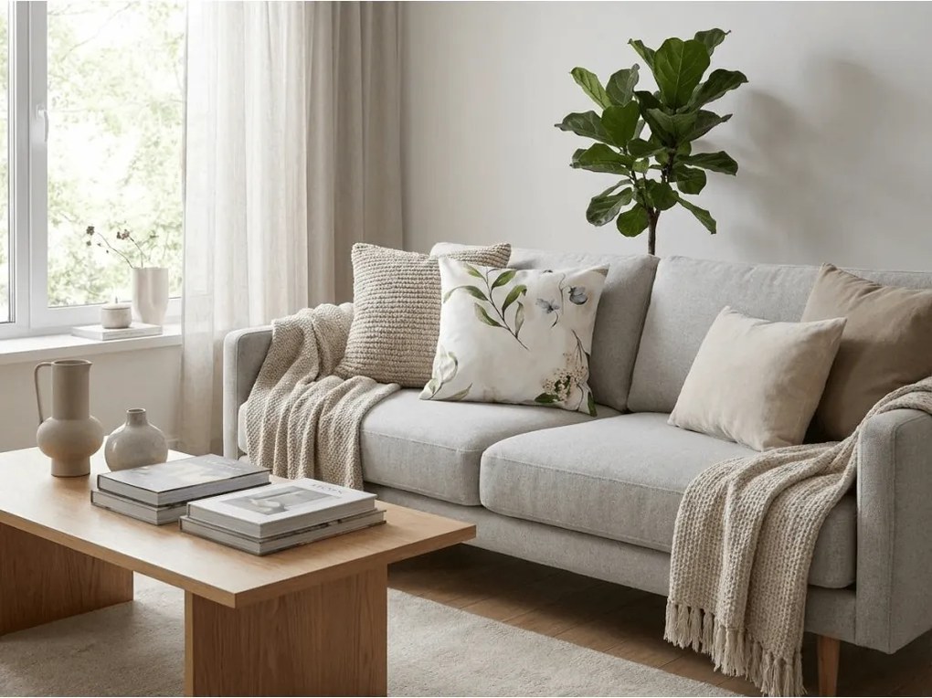 2 db Díszpárnahuzat mikroszálas KARDA 45x45 cm, fehér