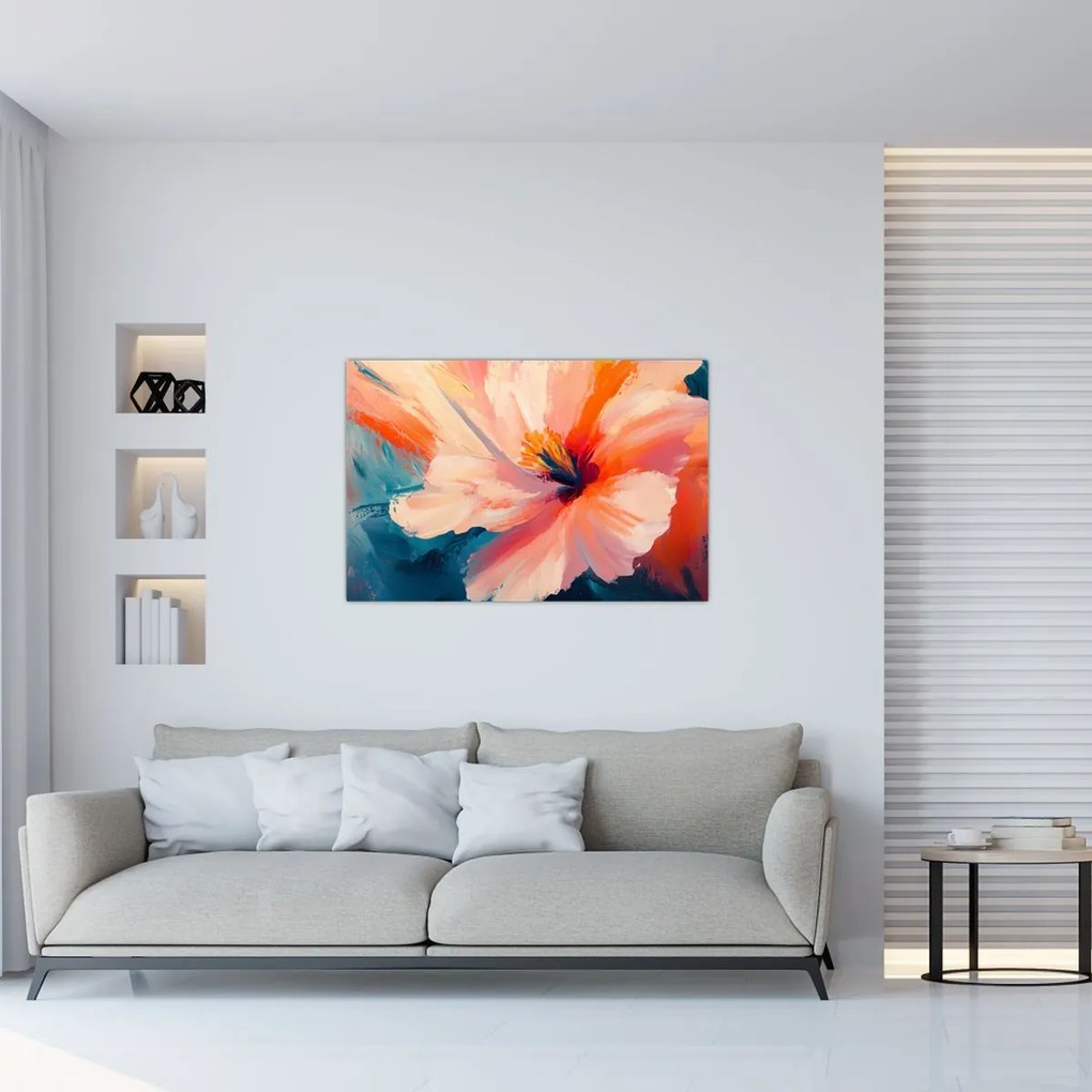 Kép - Festett virág (90x60 cm)