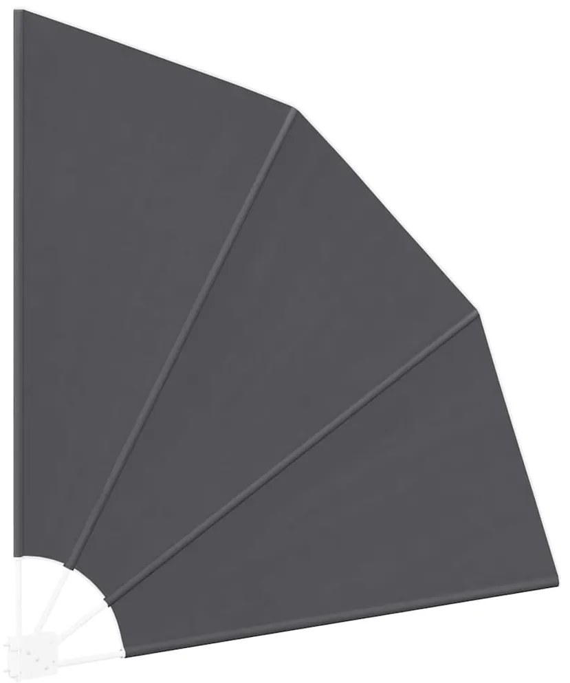Erkély adatvédelmi képernyő Fekete 140 x 140 cm szövet