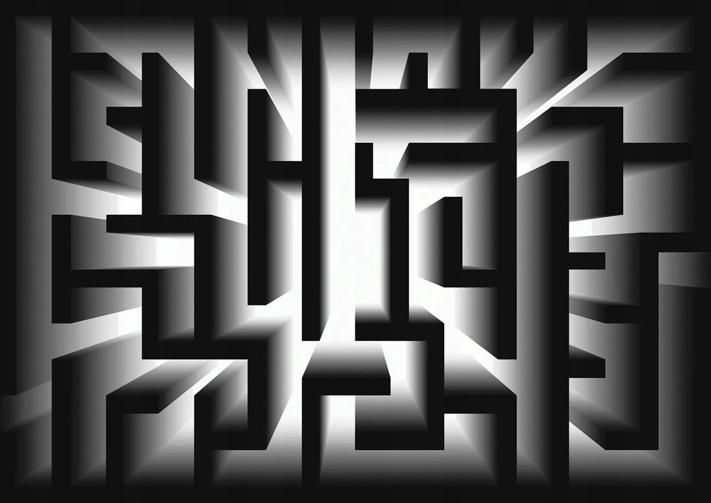 Fotótapéta Geometrikus labirintus 350x250 perspektíva absztrakt +ragasztó