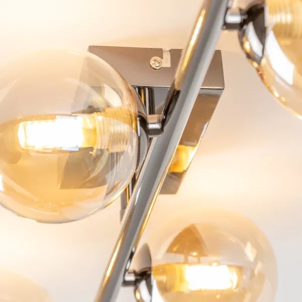 Brilagi - LED felületre szerelhető MILLA csillár 4xG9/3W/230V fekete króm/arany