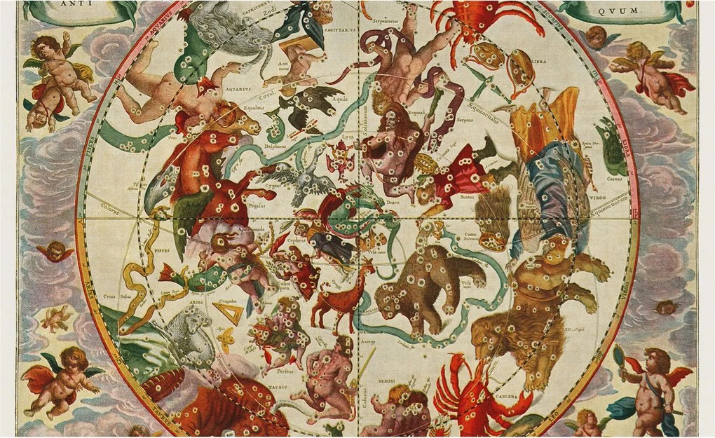 Fotótapéta Flizelin Fal a Hálószobába Csillag kompozíciók 416x254