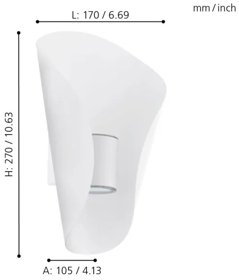 Eglo 93991 - LED-es kültéri lámpa Bosaro 2xLED/2,5 W/230V