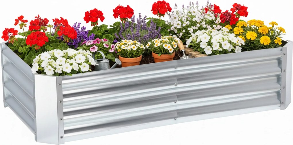 Aga Emelt ágyás 180x90x30 cm horganyzott acélból