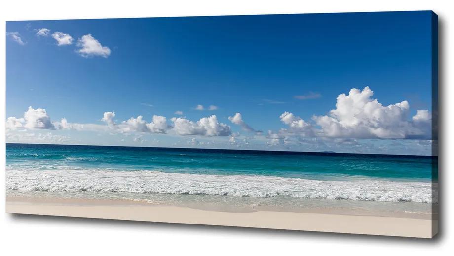 Feszített vászonkép Strand seychelles pl-oc-125x50-f-116222008