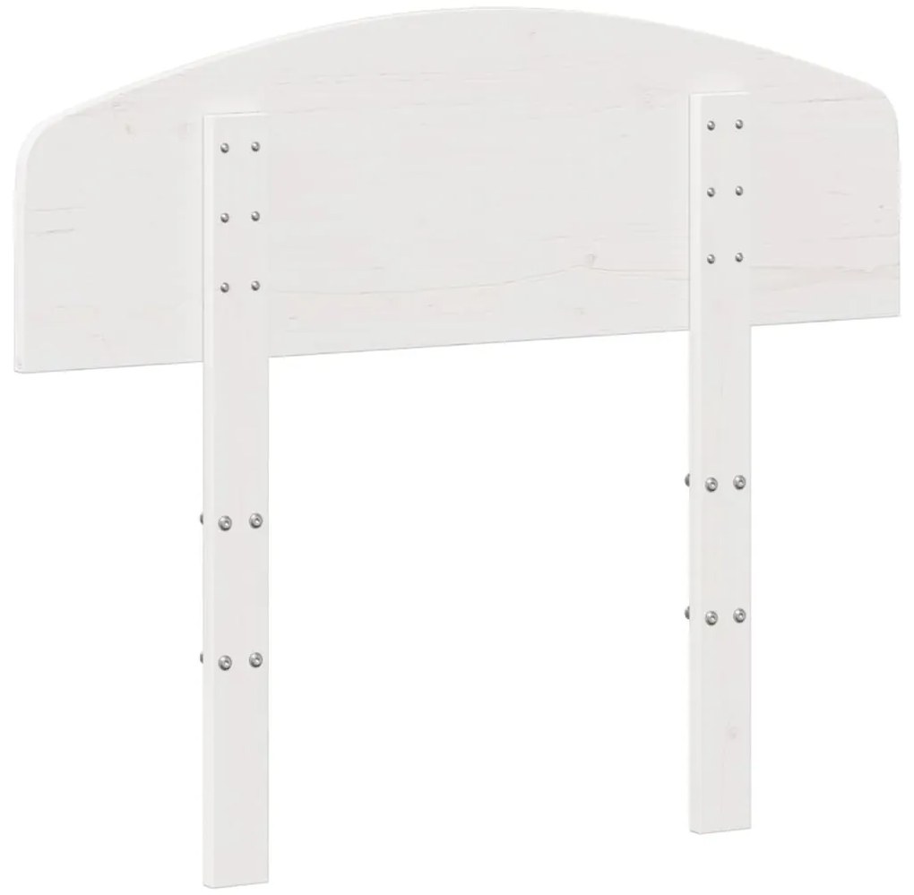 fehér tömör fenyőfa fejtámla 75 cm