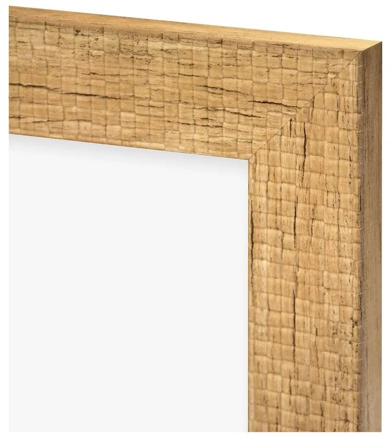 Natúr színű műanyag képkeret 21x26 cm