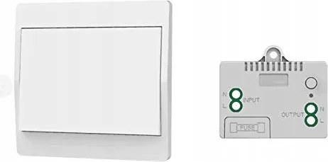 Vezeték Nélküli Fali KAPCSOLÓ-1x Egykapcsolós kapcsoló 1 vevőegységgel
