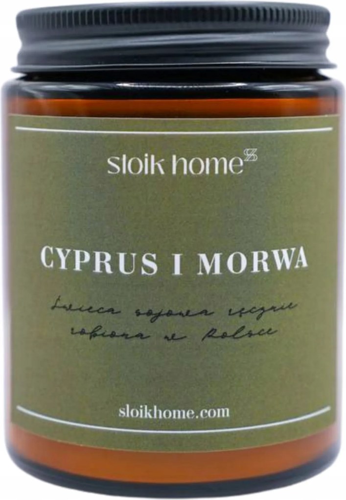 Szójagyertya Ciprus és eperfa illatgyertya erdő fa 150ml Słoik Home