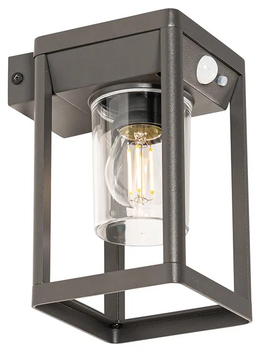 Kültéri fali lámpa sötétszürke, LED-del és fényerőszabályzóval, napelemes - Sonne