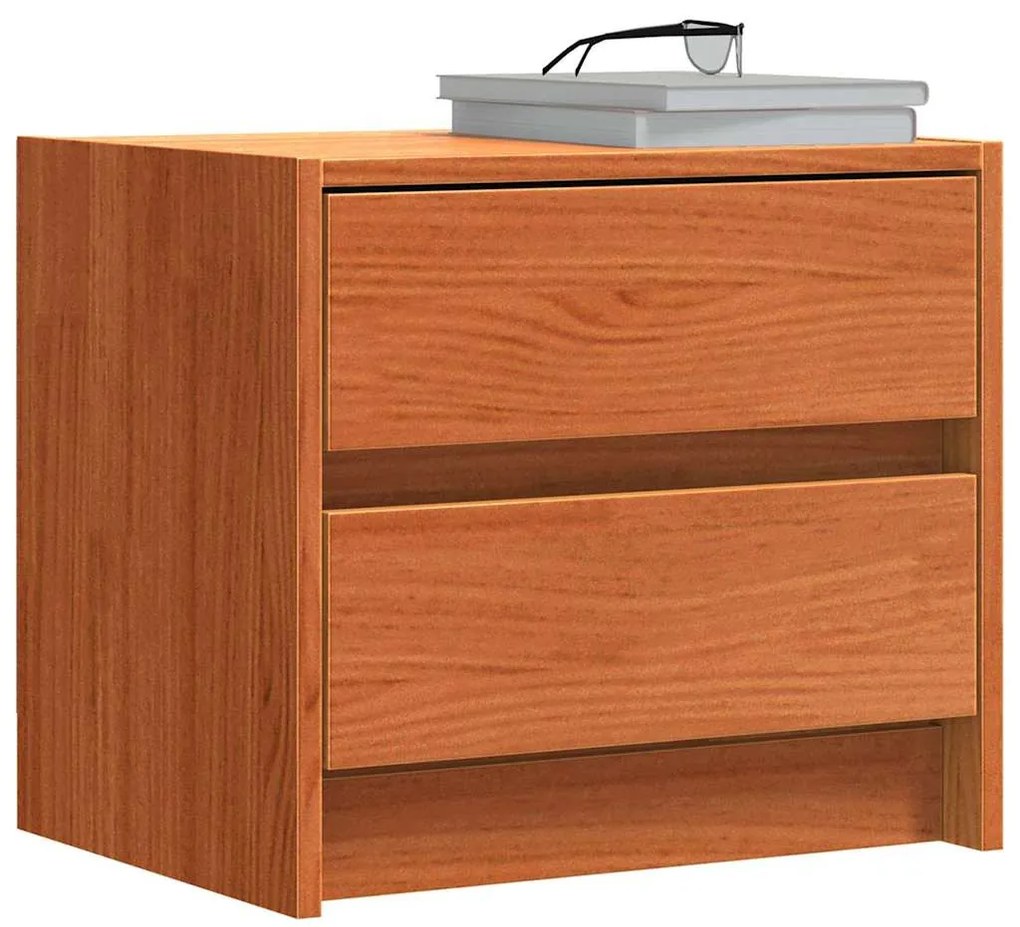 Éjjeliszekrények 2 pcs Faggyú barna 40 x 30.5 x 35.5 cm Fenyőfa