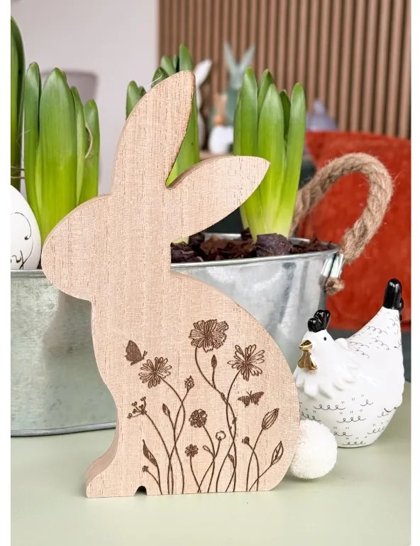 Húsvéti fa nyuszi FLORAL BUNNY 18 cm