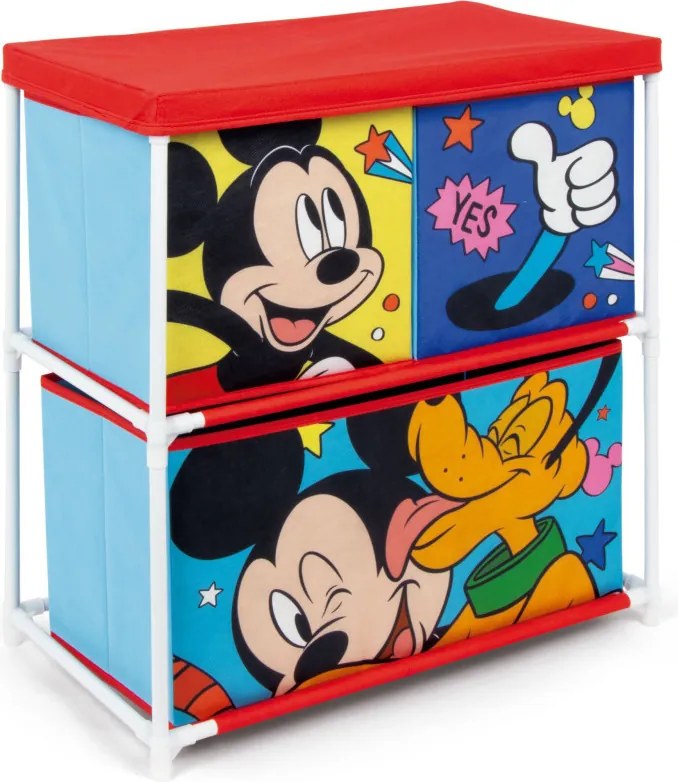 Disney Mickey Let's Move játéktároló állvány 3 rekeszes 53x30x60 cm