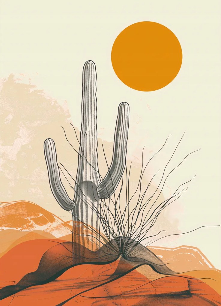 Poszter 13x18cm Sivatagi magány