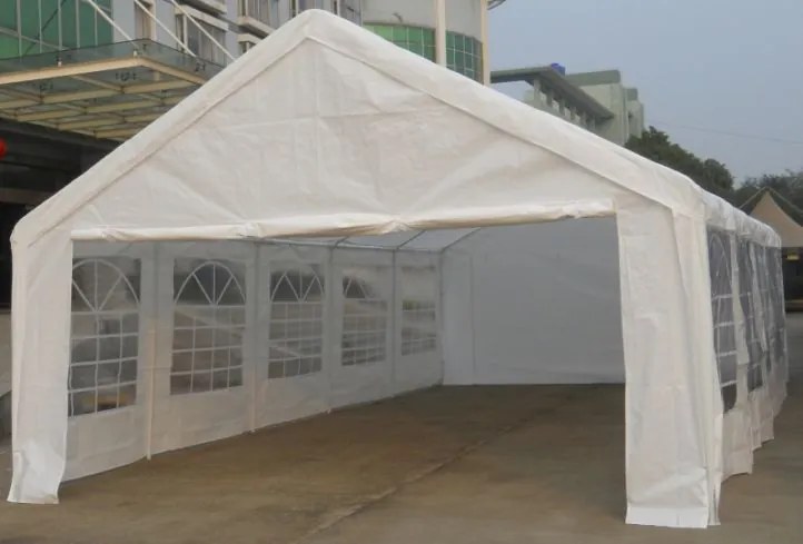 Nagy kerti sátor fehér 5×10 m  vízhatlan zárható