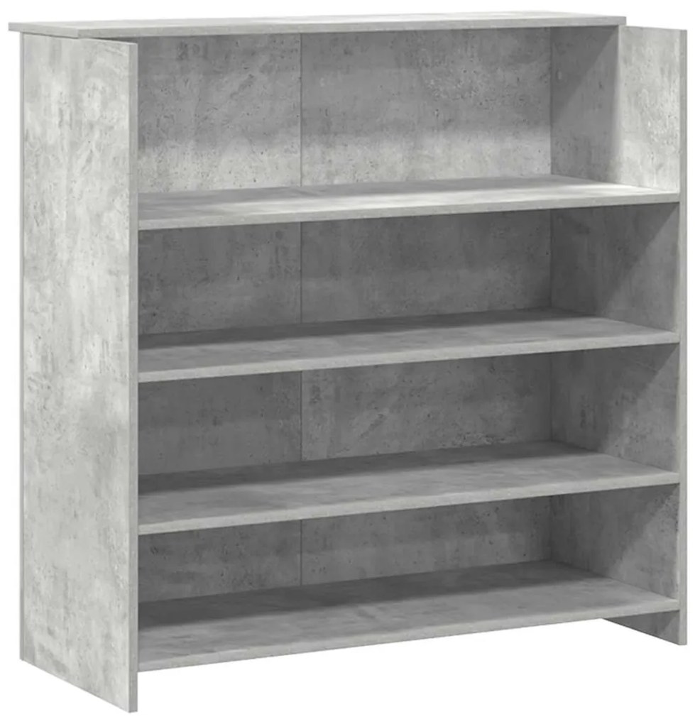 recepciós pult betonszürke 200x50x103,5 cm szerelt fa