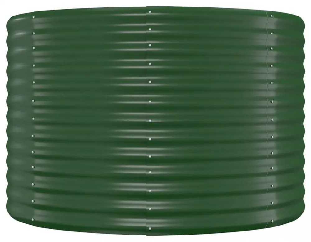 zöld horganyzott acél kerti magaságyás 175x100x68 cm