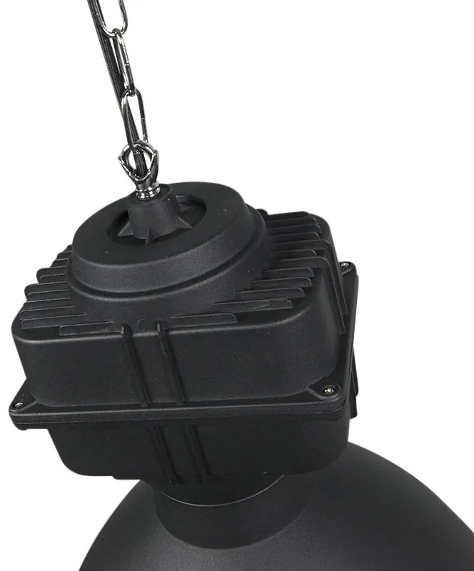 Ipari lógólámpa kicsi matt fekete - Sicko