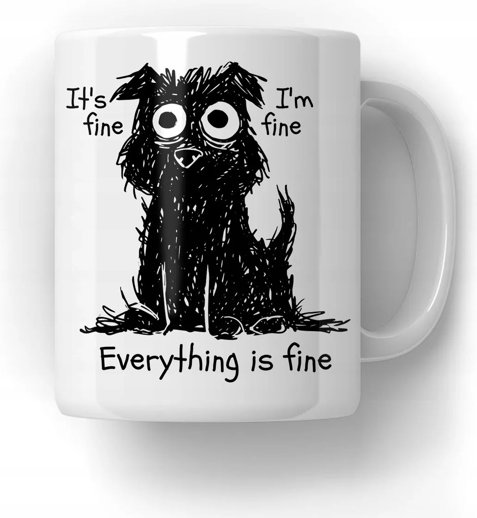 Bögre Stressed Dog Kutya Ajándék Kutya Fan Kutya Ajándék