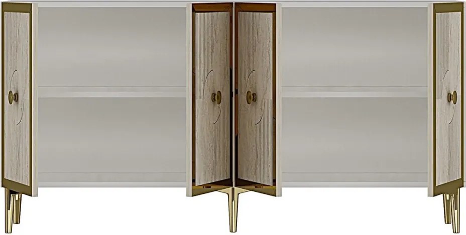 Pega 150 - White, Travertine, Gold