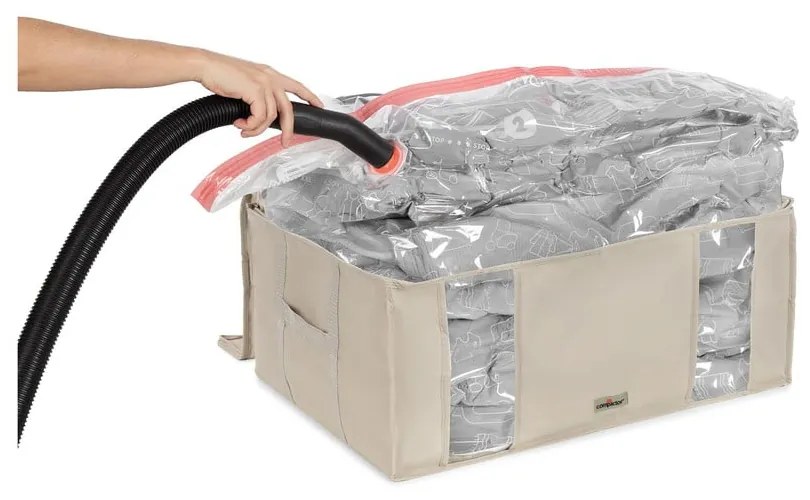Vákuumos textil ruhatároló doboz 65x50x27 cm Life – Compactor