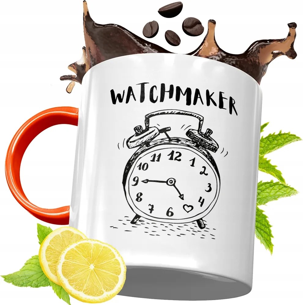 Narancssárga Bögre Óramesternek Ajándék fényképes nyomtatással